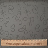 Polyester satin jacquard Carolina gray