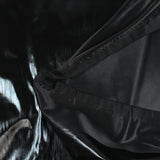 Polyester fin noir brillant