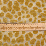 Maille viscose dévorée sauvage velours doré