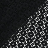 Dentelle fleurs noir