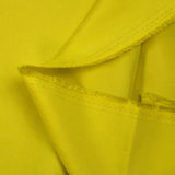 Soie unie jaune citron