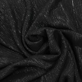 Mousseline crinkle lurex noir