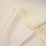 Coton fin tissé-teint rayé fuchsia fond blanc cassé