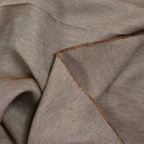 Polyviscose tissée-teinte sergée marron et blanc