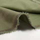 Linen Military Green Viscose