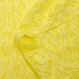 Dentelle polyester Juliette jaune poussin