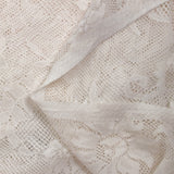 Dentelle polyester résille Sophie blanc poudré