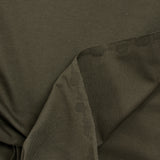 Jersey de coton et viscose kaki