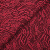 Dentelle polyester Éloise bordeaux