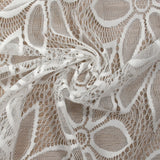 Dentelle polyester Camila blanc cassé