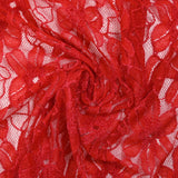 Dentelle polyester Alice fraise