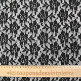 Dentelle polyester Élodie noir
