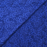 Dentelle polyester Angèle bleu roi