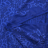 Dentelle polyester Angèle bleu roi