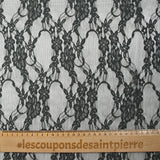 Dentelle polyester Noémie gris foncé