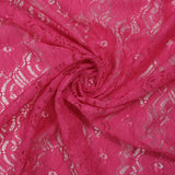 Dentelle polyester Rosalie rose bonbon