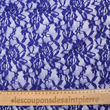 Dentelle polyester Clara bleu roi