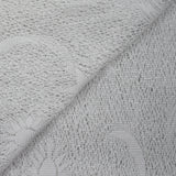 Maille polyester résille plissée constellation blanc