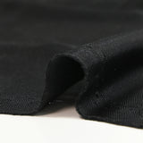Maille de viscose satinée noir