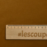 Velours côtelé 100% coton Lucie camel