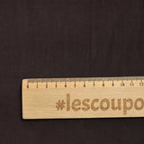 Velours côtelé 100% coton 1 mm brun