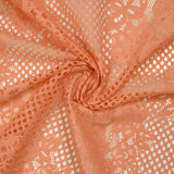 Dentelle polyester Joséphine pêche