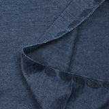Fine heather blue polyviscose knitted knit