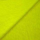 Polyester froissé Sully jaune fluo