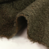 Lainage bouclette vert militaire