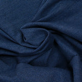Velours de coton ras sergé double face beige et bleu foncé