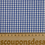 Algodón Gingham 3 mm Royal Blue
