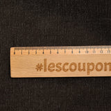 Velours côtelé polycoton 1 mm brun