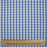 Coton Vichy 9mm bleu clair