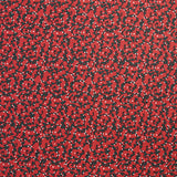 Popeline de coton imprimé arabesque fond rouge