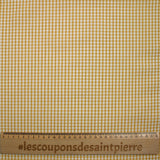 Coton Vichy 3mm moutarde