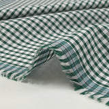 Algodón Vichy 3 mm de color verde oscuro