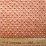 Polaire minky relief terracotta