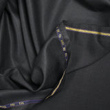 Heather black wool blend suit fabric