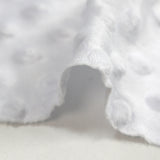 Polaire minky relief blanc optique