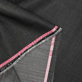 Anthracite gray fancy wool blend suit fabric