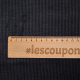 Velours côtelé 100% coton 3 mm bleu acier