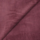 Velours côtelé 100% coton 2 mm double face gris et lie de vin