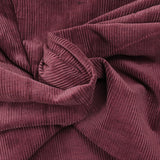 Velours côtelé 100% coton 2 mm double face gris et lie de vin