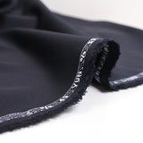 Navy wool blend suit fabric