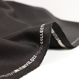 Dark brown wool blend twill suit fabric