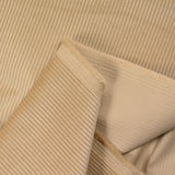 Velours côtelé 100% coton 3 mm beige clair