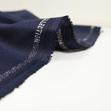 Tejido de traje azul marino textura mezcla lana