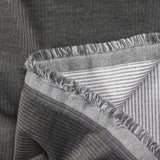 Velours côtelé 100% coton 3 mm gris ardoise