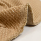 Velours côtelé 100% coton sergé 3 mm camel clair
