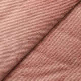 Cibed polyester velvet quilted with Sherpa Vieux Rose